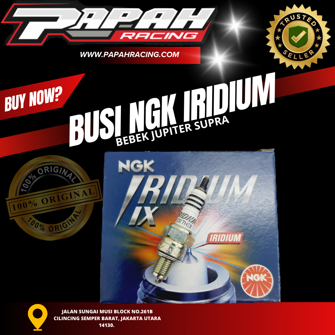 BUSI NGK IRIDIUM BEBEK JUPITER SUPRA NGK